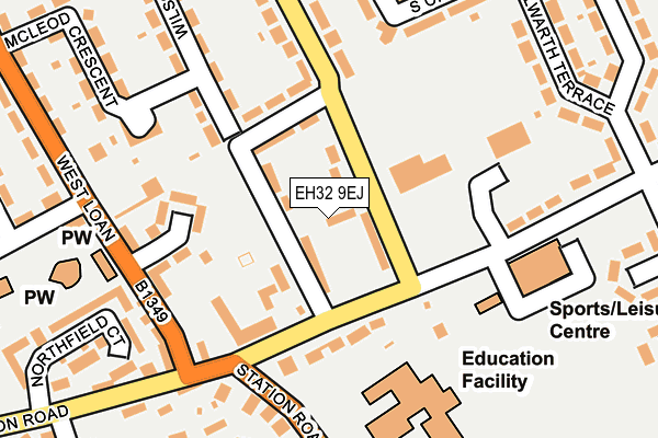 EH32 9EJ map - OS OpenMap – Local (Ordnance Survey)