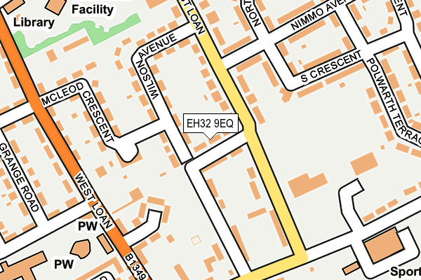 EH32 9EQ map - OS OpenMap – Local (Ordnance Survey)