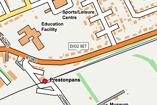 EH32 9ET map - OS OpenMap – Local (Ordnance Survey)