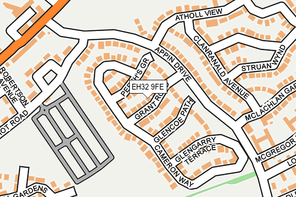 EH32 9FE map - OS OpenMap – Local (Ordnance Survey)