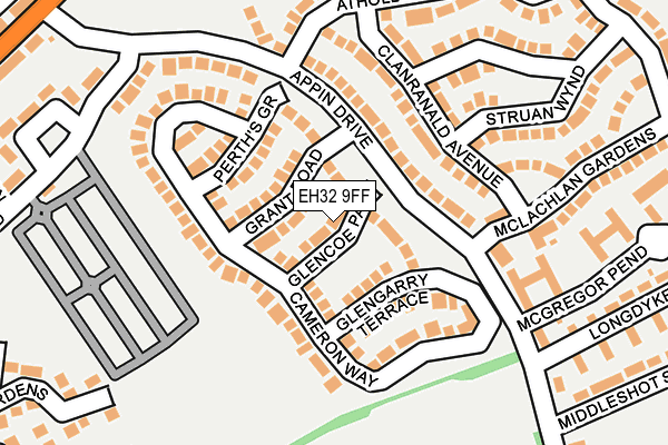 EH32 9FF map - OS OpenMap – Local (Ordnance Survey)