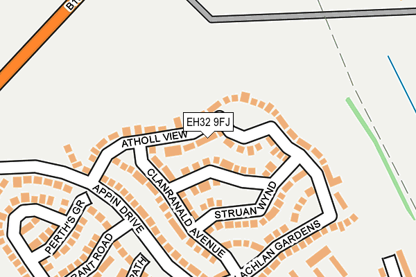 EH32 9FJ map - OS OpenMap – Local (Ordnance Survey)