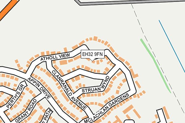 EH32 9FN map - OS OpenMap – Local (Ordnance Survey)