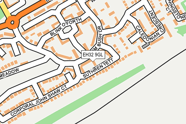 EH32 9GL map - OS OpenMap – Local (Ordnance Survey)