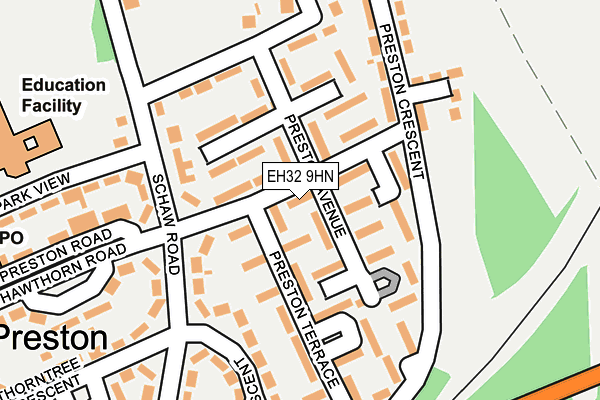 EH32 9HN map - OS OpenMap – Local (Ordnance Survey)