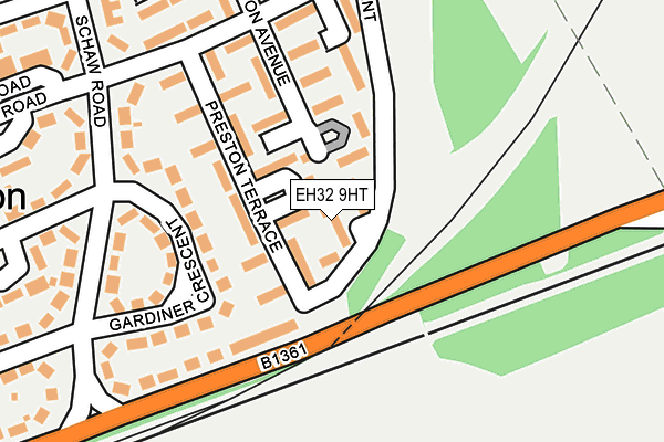 EH32 9HT map - OS OpenMap – Local (Ordnance Survey)