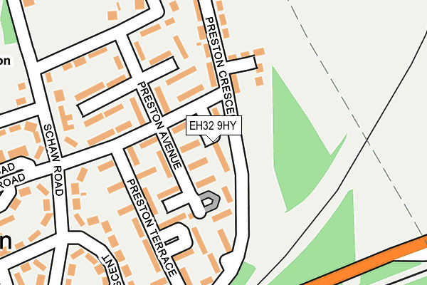 EH32 9HY map - OS OpenMap – Local (Ordnance Survey)