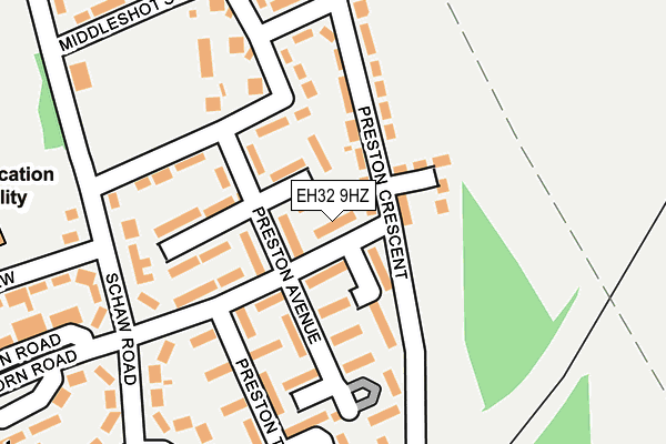 EH32 9HZ map - OS OpenMap – Local (Ordnance Survey)