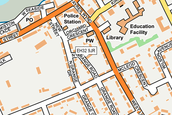 EH32 9JR map - OS OpenMap – Local (Ordnance Survey)