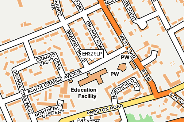 EH32 9LP map - OS OpenMap – Local (Ordnance Survey)