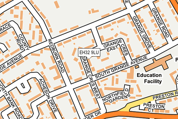 EH32 9LU map - OS OpenMap – Local (Ordnance Survey)