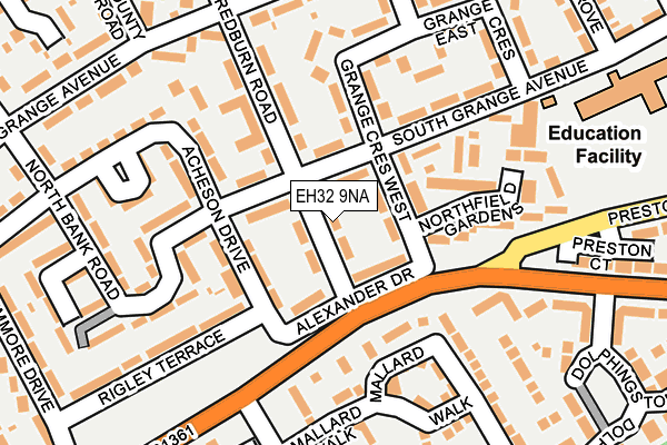 EH32 9NA map - OS OpenMap – Local (Ordnance Survey)