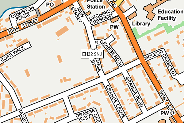 EH32 9NJ map - OS OpenMap – Local (Ordnance Survey)