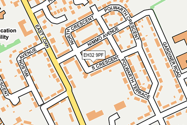 EH32 9PF map - OS OpenMap – Local (Ordnance Survey)