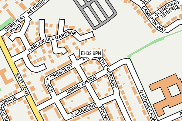 EH32 9PN map - OS OpenMap – Local (Ordnance Survey)