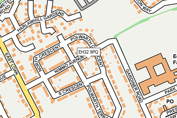 EH32 9PQ map - OS OpenMap – Local (Ordnance Survey)
