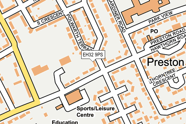 EH32 9PS map - OS OpenMap – Local (Ordnance Survey)