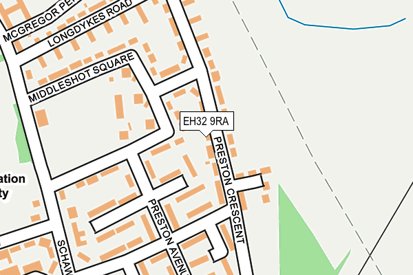 EH32 9RA map - OS OpenMap – Local (Ordnance Survey)