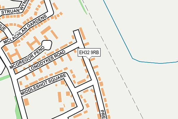 EH32 9RB map - OS OpenMap – Local (Ordnance Survey)
