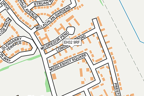 EH32 9RF map - OS OpenMap – Local (Ordnance Survey)