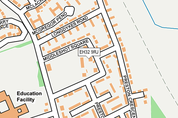 EH32 9RJ map - OS OpenMap – Local (Ordnance Survey)