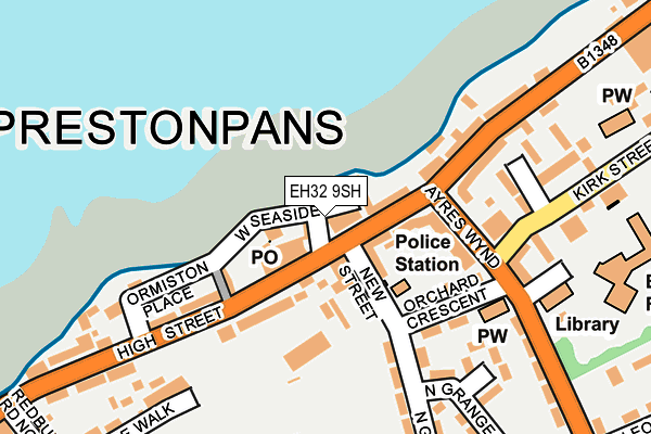 EH32 9SH map - OS OpenMap – Local (Ordnance Survey)