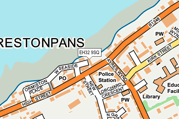 EH32 9SQ map - OS OpenMap – Local (Ordnance Survey)
