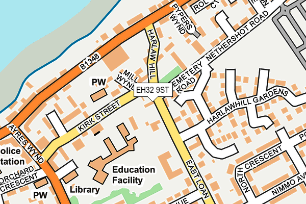 EH32 9ST map - OS OpenMap – Local (Ordnance Survey)