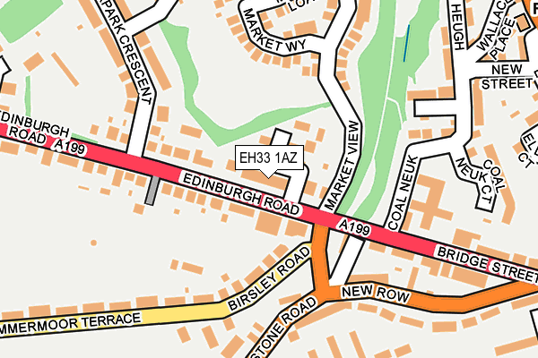 EH33 1AZ map - OS OpenMap – Local (Ordnance Survey)