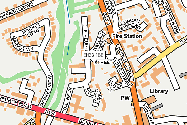 EH33 1BB map - OS OpenMap – Local (Ordnance Survey)