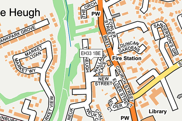 EH33 1BE map - OS OpenMap – Local (Ordnance Survey)