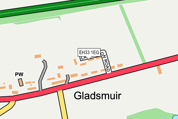 EH33 1EG map - OS OpenMap – Local (Ordnance Survey)