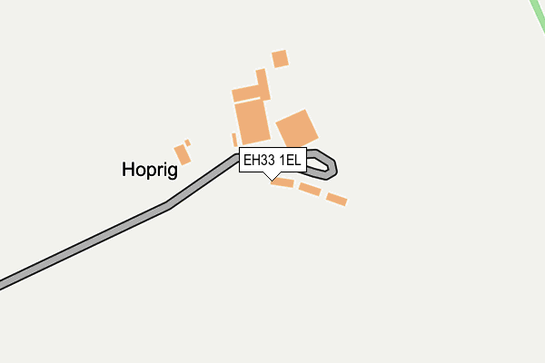 EH33 1EL map - OS OpenMap – Local (Ordnance Survey)