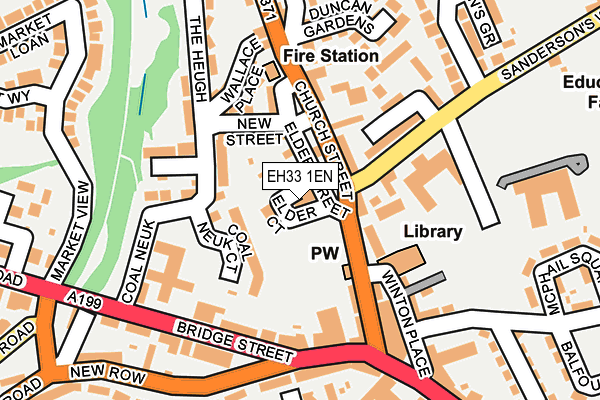 EH33 1EN map - OS OpenMap – Local (Ordnance Survey)