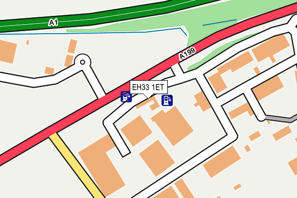 EH33 1ET map - OS OpenMap – Local (Ordnance Survey)