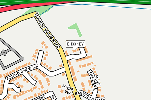 EH33 1EY map - OS OpenMap – Local (Ordnance Survey)