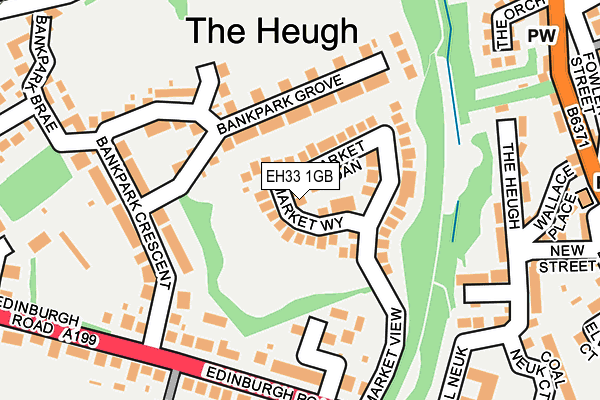 EH33 1GB map - OS OpenMap – Local (Ordnance Survey)