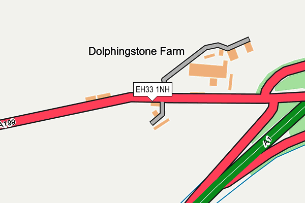 EH33 1NH map - OS OpenMap – Local (Ordnance Survey)