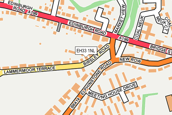 EH33 1NL map - OS OpenMap – Local (Ordnance Survey)