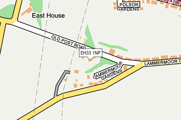 EH33 1NP map - OS OpenMap – Local (Ordnance Survey)