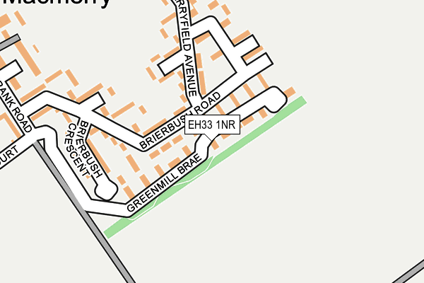 EH33 1NR map - OS OpenMap – Local (Ordnance Survey)