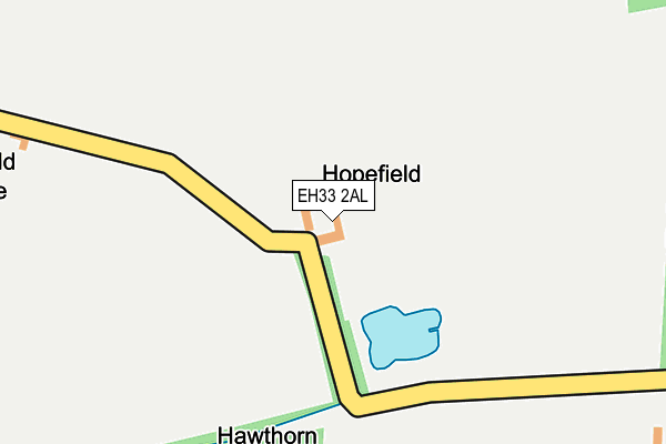EH33 2AL map - OS OpenMap – Local (Ordnance Survey)