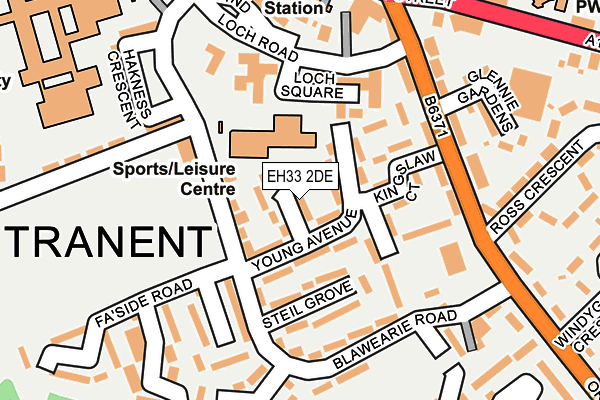 EH33 2DE map - OS OpenMap – Local (Ordnance Survey)