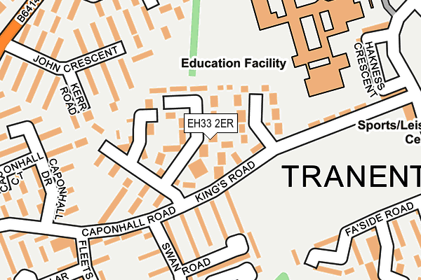 EH33 2ER map - OS OpenMap – Local (Ordnance Survey)