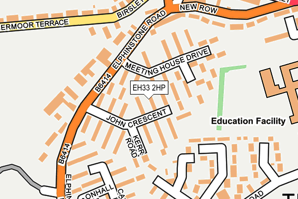 EH33 2HP map - OS OpenMap – Local (Ordnance Survey)