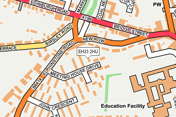 EH33 2HU map - OS OpenMap – Local (Ordnance Survey)