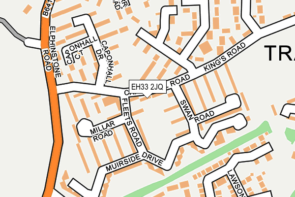 EH33 2JQ map - OS OpenMap – Local (Ordnance Survey)