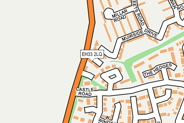 EH33 2LQ map - OS OpenMap – Local (Ordnance Survey)