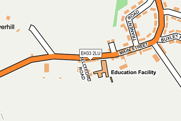 EH33 2LU map - OS OpenMap – Local (Ordnance Survey)