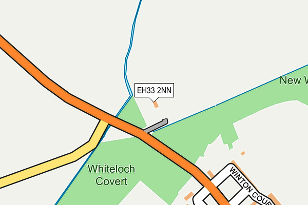 EH33 2NN map - OS OpenMap – Local (Ordnance Survey)